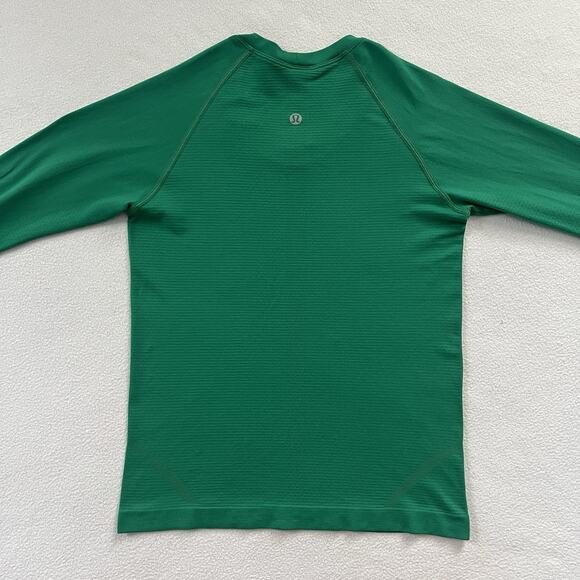 Lululemon Solid Kelly Green Swiftly Tech Long Sleeve 2.0 Race Length Shirt Top 4 - Picture 8 of 8